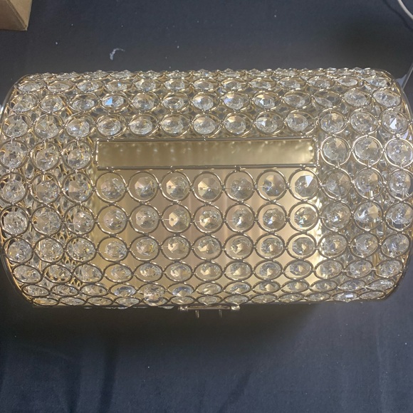 Money Elegant Gold Crystal Storage Box - Picture 2 of 2